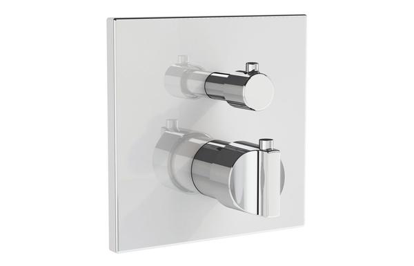 VitrA Suit Integrated Thermostatic Bath/Shower Mixer - Chrome